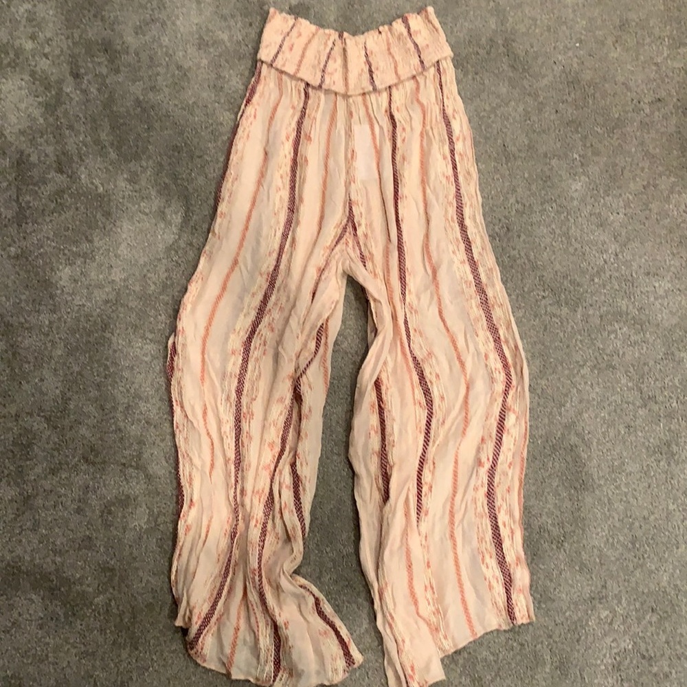 NWT Surf Gypsy wide leg boho slip on pants
